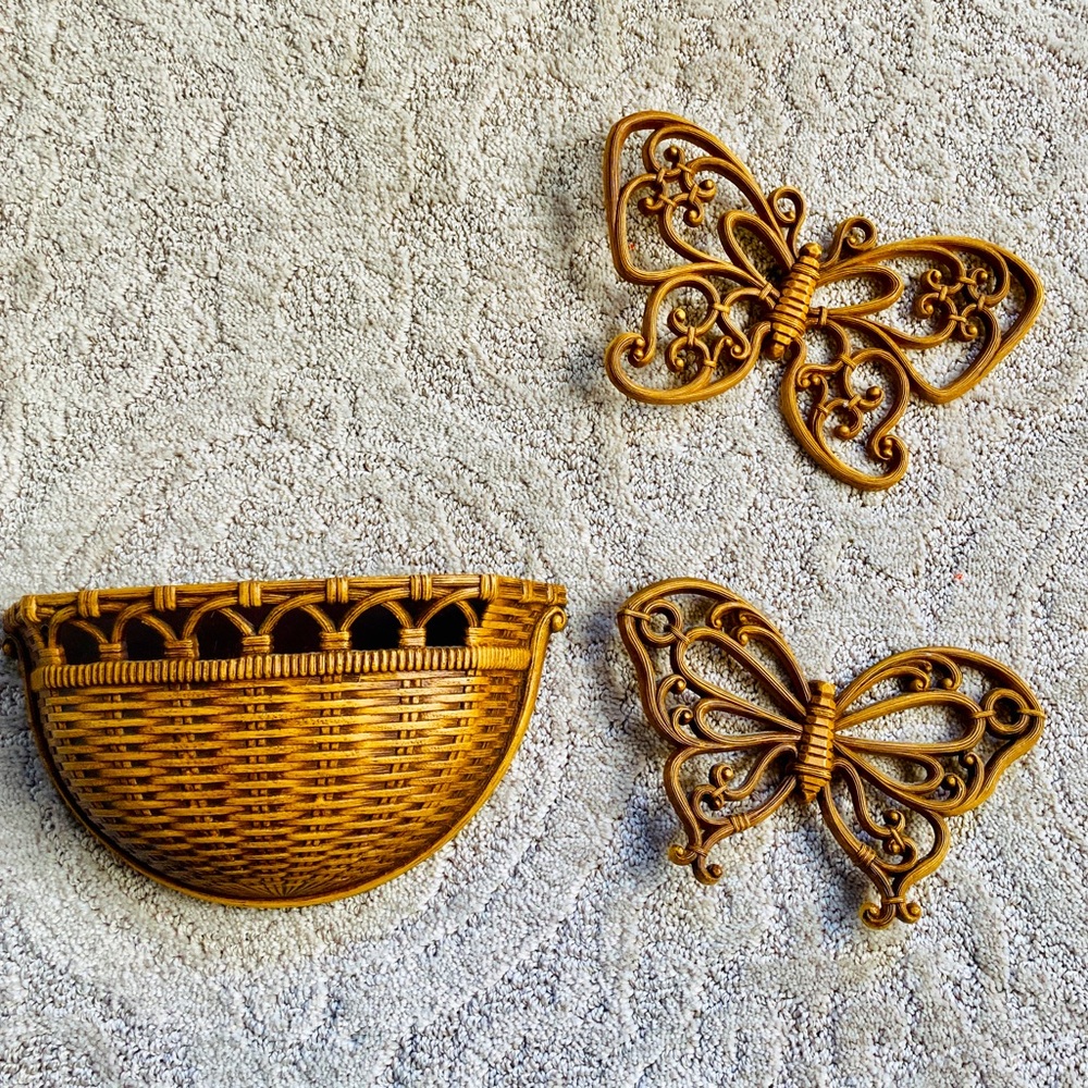 Vintage Homco wall hanging